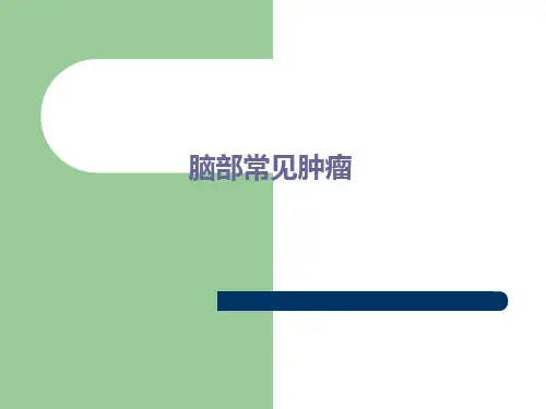 脑部常见肿瘤影像学表现
