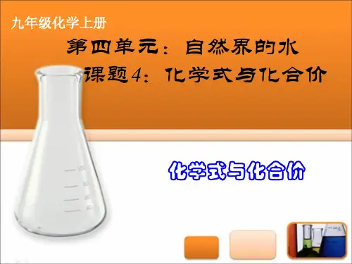 4.4.1化学式与化合价