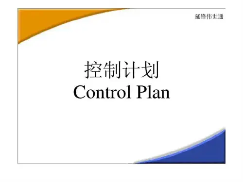 控制计划 control plan