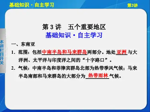 区域地理 东南亚 课件
