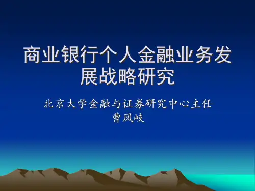 商业银行个人金融业务发展战略研究.pptx