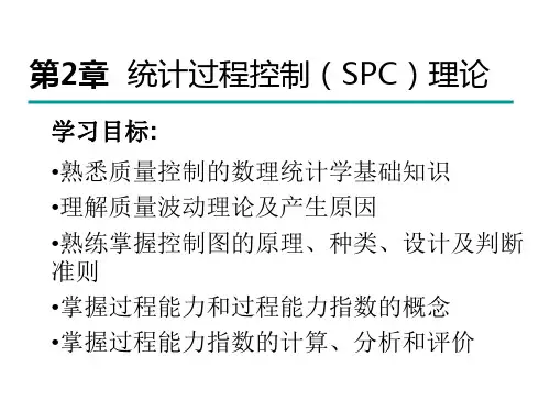 质量管理学第2章 统计过程控制理论剖析