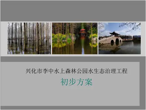 太和--李中水上森林公园水体生态修复汇报