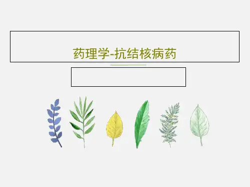 药理学-抗结核病药共62页文档