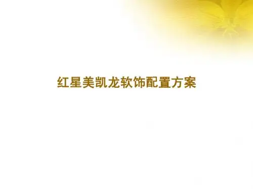 红星美凯龙软饰配置方案精简版