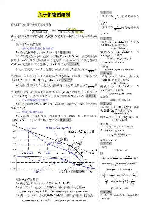 绘制伯德图