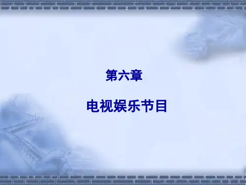 第六章  电视娱乐节目
