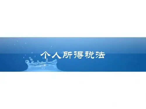 财税法25-个人所得税法