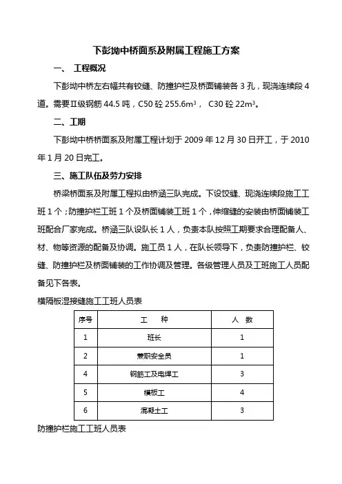 桥面铺装施工方案