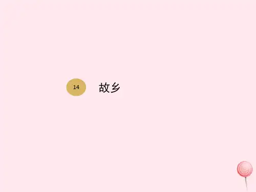 九年级语文上册第四单元第14课故乡课件1新人教版