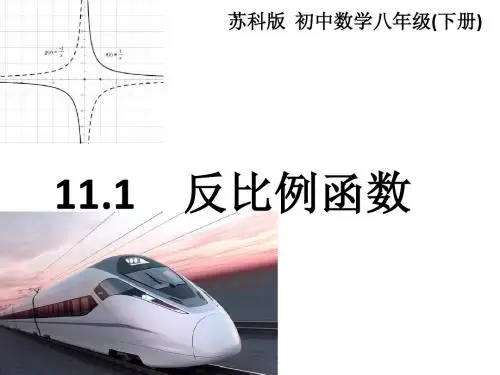 苏科版八年级数学下册11.1反比例函数课件(共16张PPT)