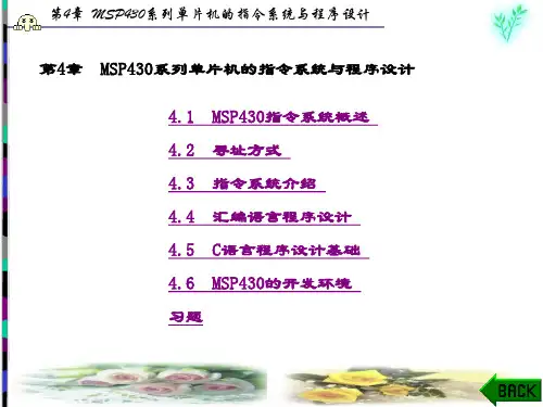 MSP430系列超低功耗单片机原理与系统设计(李智奇)-第4章