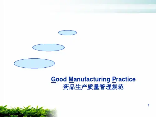 国内入门级GMP知识培训课程(49页)PPT模版