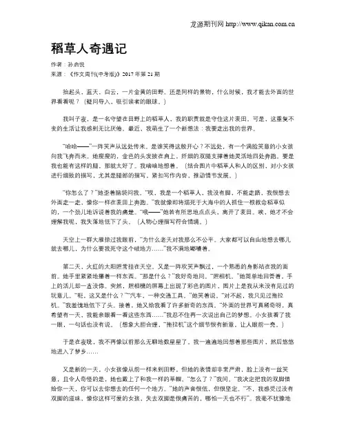 稻草人奇遇记