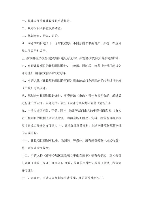 报审程序