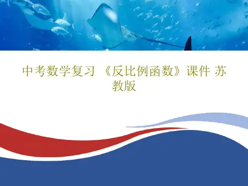 中考数学复习 《反比例函数》课件 苏教版共36页