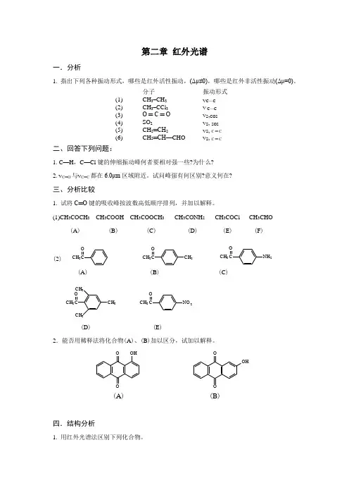 第二章 红外光谱