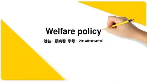 Welfare policy