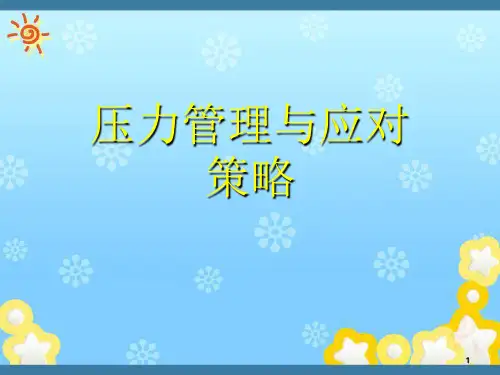 压力管理与应对策略(精华版)