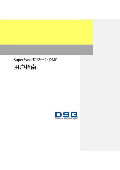 迪思杰SuperSync监控平台用户指南