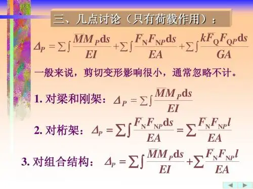 结构位移计算(第3讲)