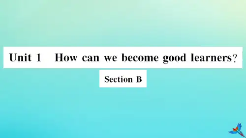 2020秋九年级英语全册Unit1HowcanwebecomegoodlearnersSectionB习题课件(新版)人教新目标版