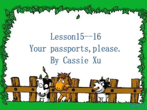新概念英语第一册Lesson15--16