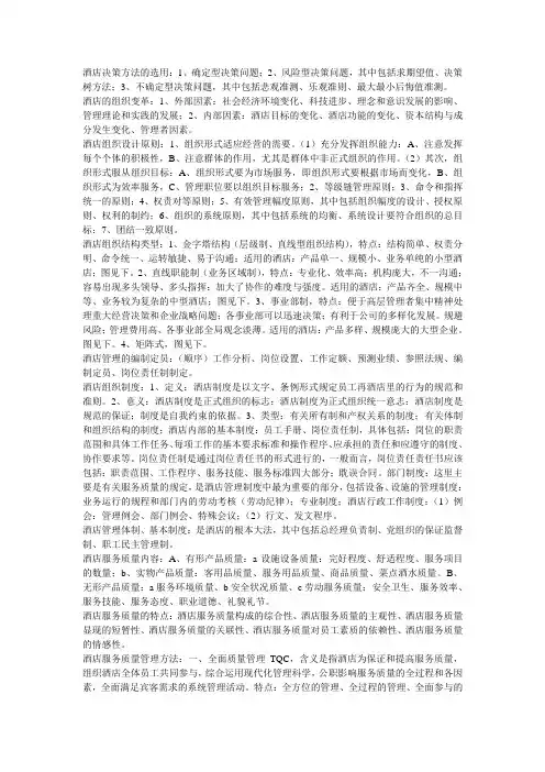 饭店管理