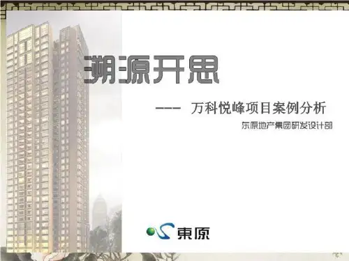 重庆万科悦峰高层项目案例分析33