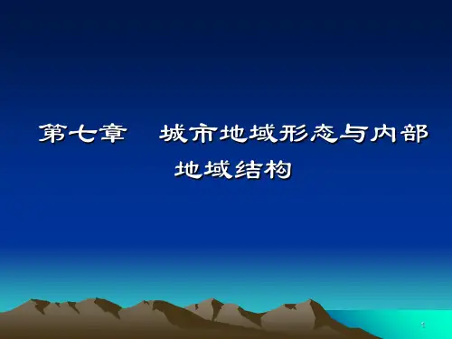 城市地域形态与内部地域结构