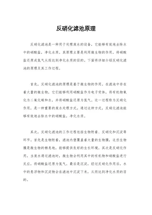 反硝化滤池原理 2