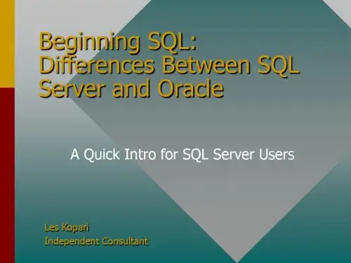 Oracle与SQL-Server的SQL语法差别