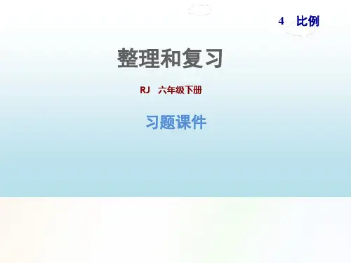 人教版六年级下册第四单元课件 《整理和复习》 习题课件共10