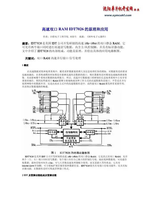 双口RAM应用