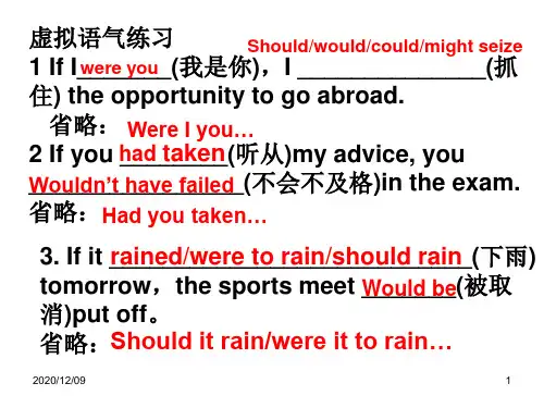 虚拟语气PPT教学课件