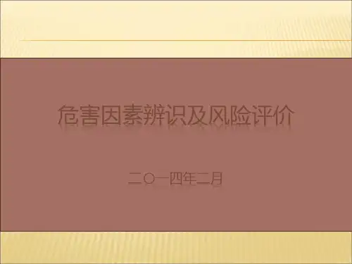 危害因素辨识培训课件PPT 2014