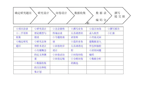 调查研究项目流程文件