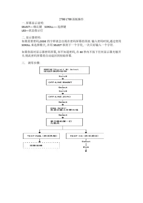 艾默生罗斯蒙特2700_1700质量流量计中文手册