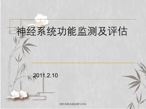 神经系统功能监测与评估