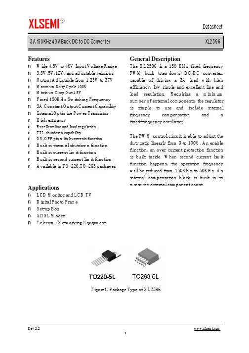 XL2596 datasheet