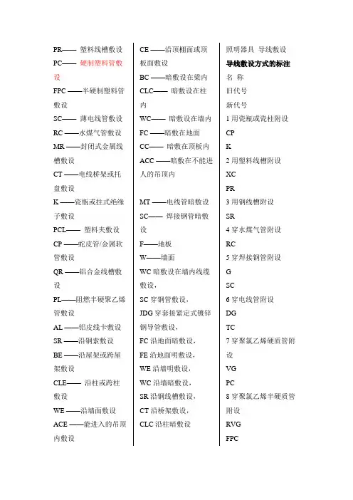 弱电术语