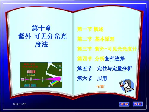 紫外可见分光光度法ppt课件