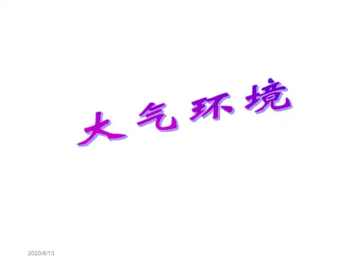 高中地理:第二章第三节大气环境