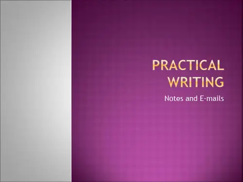 Practical Writing(notes)