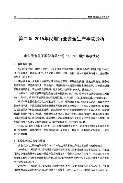山东天宝化工股份有限公司“10.21”爆炸事故情况