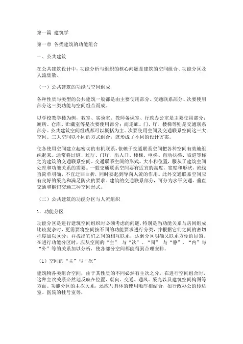 建筑学基础知识大全