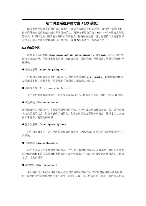 超市服装店药店防盗解决方案