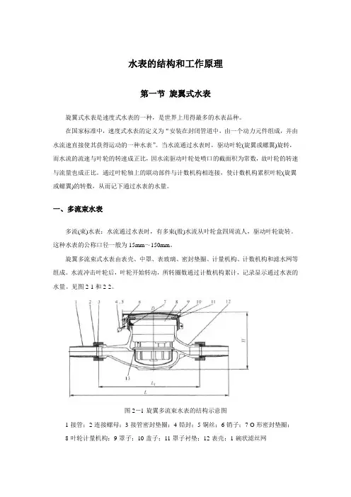 水表的结构和工作原理