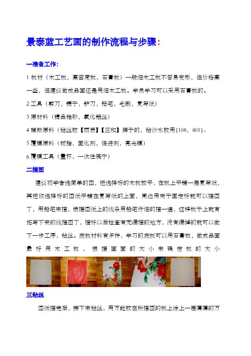景泰蓝工艺画的制作流程与步骤