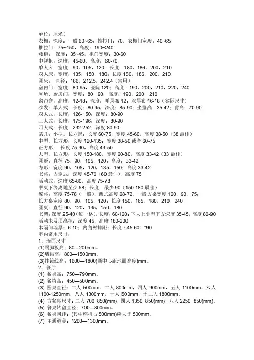 国标尺寸